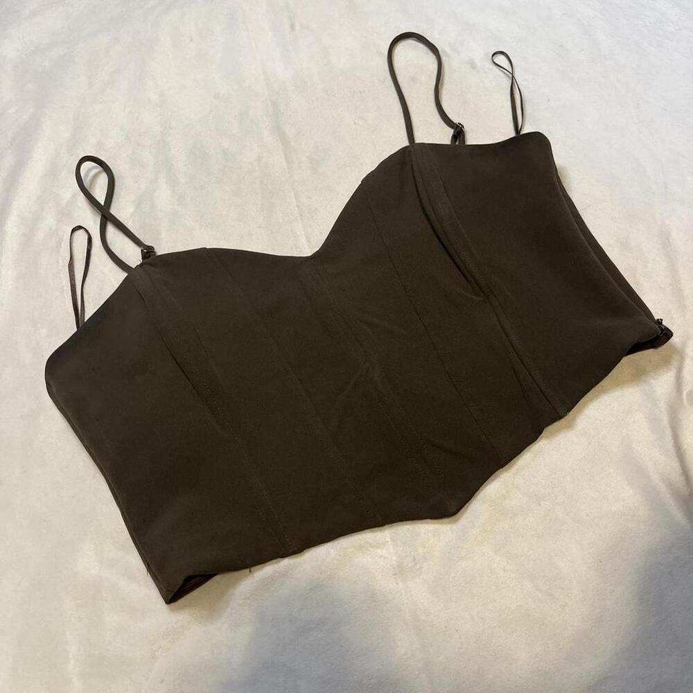 ZARA STRUCTURED CORSET TOP